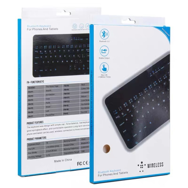 Teclado de 10 pulgadas: diseño portátil y funcional, ideal para trabajar o escribir cómodamente en dispositivos compactos
