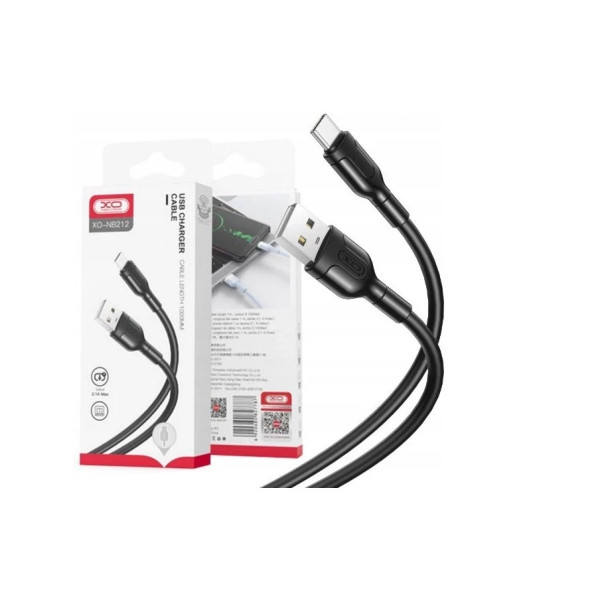 NB212 2.1A Cable USB para Tipo C en Negro