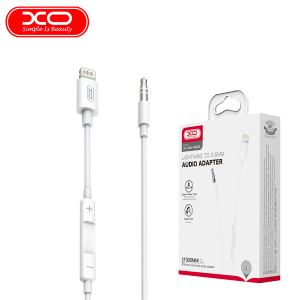 NB-R192A Lightning to 3.5mm 1M cable adaptador duradero para conectar dispositivos Lightning a auriculares 3.5mm