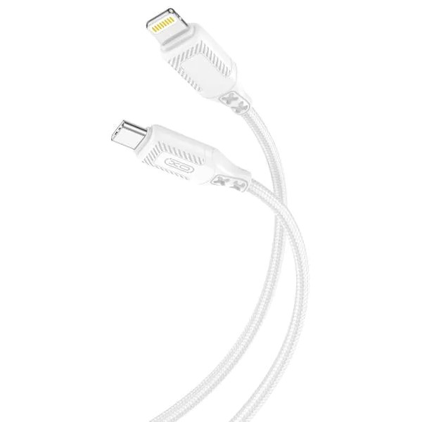 Cable de datos NB-Q236A trenzado tipo C a Lightning 27W color blanco