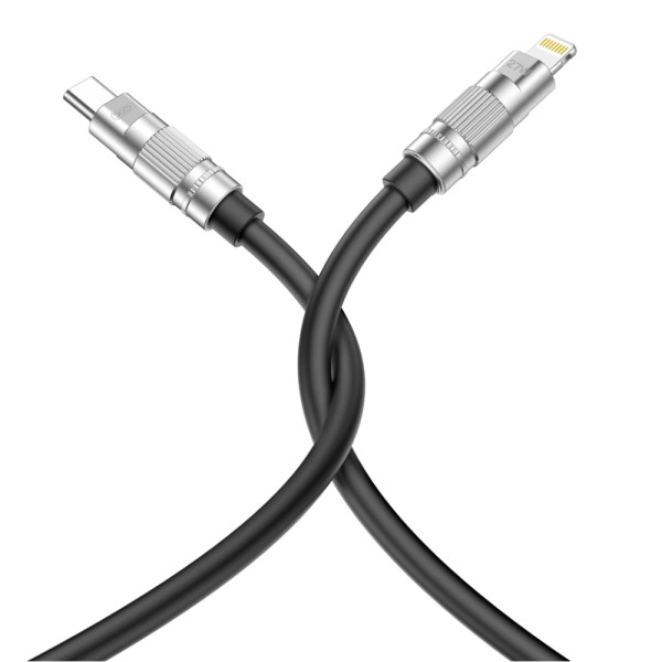 Cable de datos NB-Q228A tipo C a Lightning PD27W silicona TPE y aleación 1.2m negro