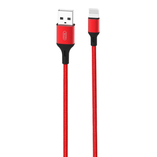 Cable de datos NB143 trenzado Lightning 1m color rojo