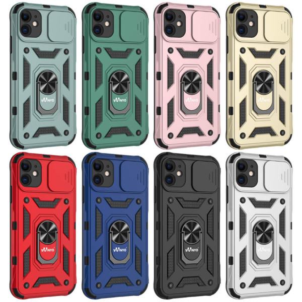 Capa de capa de câmera militar deslizante protege 360° para iPhone 11