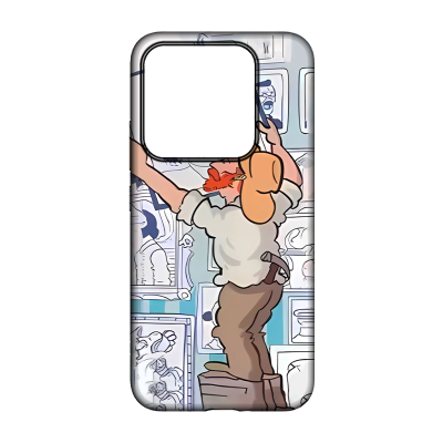 Funda Dibujos de Plastico Doble en Hombre para iPhone 11