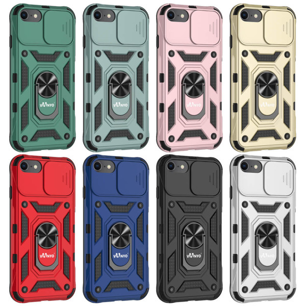 Capa de capa de câmera militar deslizante protege 360° para iPhone 6 / 7 / 8
