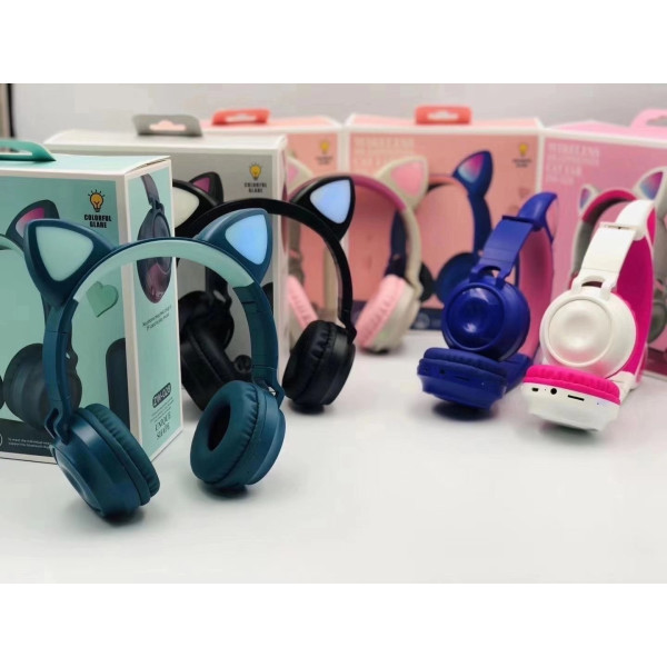 Casco con Oreja de Gato Bluetooth ZW-028