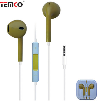 Auriculares con Cable Jack 3.5mm Amarillo - Modelo CSA25-T01
