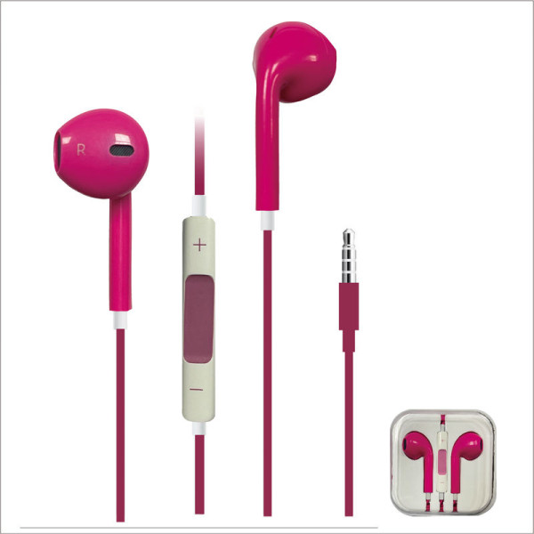 Auriculares con Cable Jack 3.5mm Rojo - Modelo CSA25-T03
