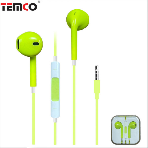 Auriculares con Cable Jack 3.5mm Verde Fuxia - Modelo CSA25-T06