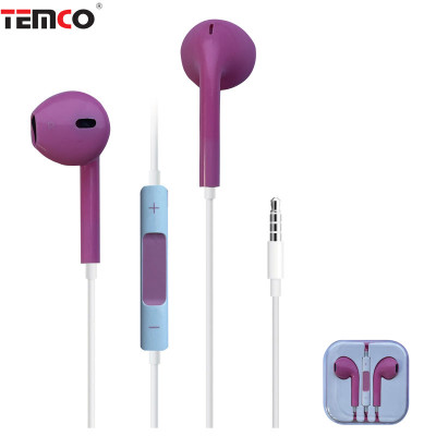 Auriculares con Cable Jack 3.5mm Morado - Modelo CSA25-T10