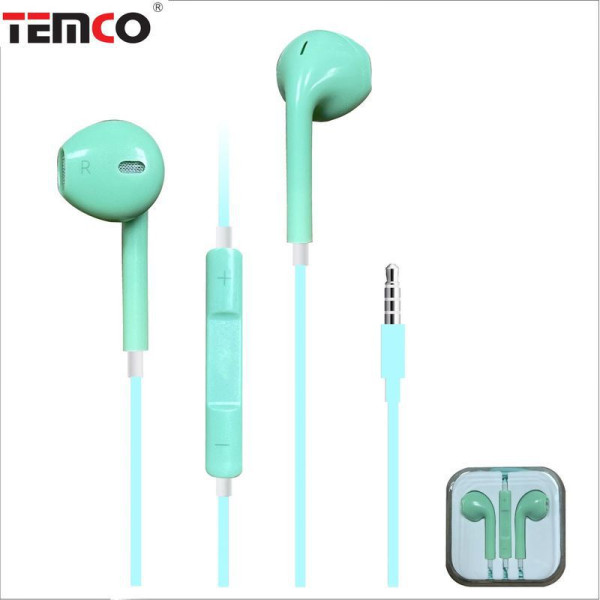 Auriculares con Cable Jack 3.5mm Turquesa - Modelo CSA25-T12