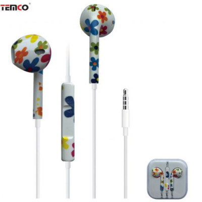 Auriculares con Cable Jack 3.5mm Flores - Modelo CHA26-T09