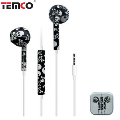 Auriculares con Cable Jack 3.5mm Caravera Blanco Negro - Modelo CHA26-T16