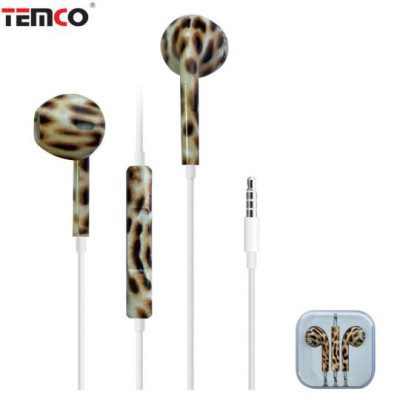 Auriculares con Cable Jack 3.5mm Camuflaje Tigre - Modelo CHA26-T24