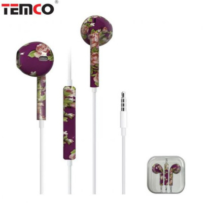 Auriculares con Cable Jack 3.5mm Flores - Modelo CHA26-T28