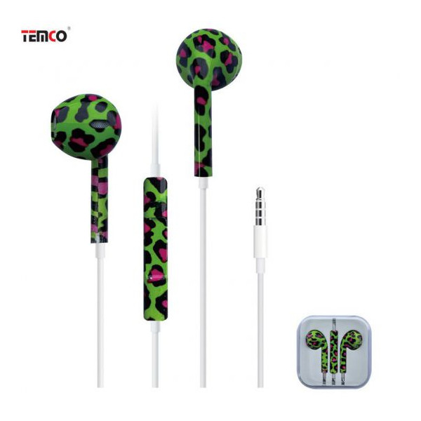 Auriculares con Cable Jack 3.5mm Camuflajes - Modelo CHA26-T29