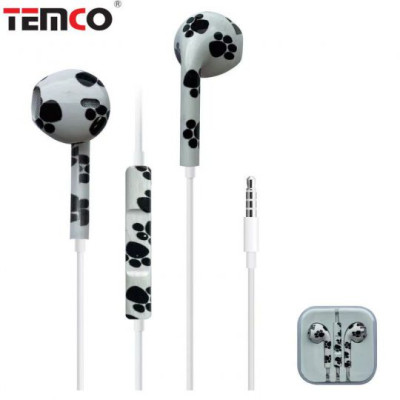 Auriculares con Cable Jack 3.5mm Negro Blanco - Modelo CHA26-T37