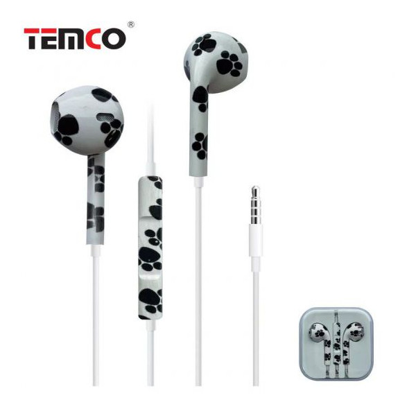 Auriculares con Cable Jack 3.5mm Negro Blanco - Modelo CHA26-T37
