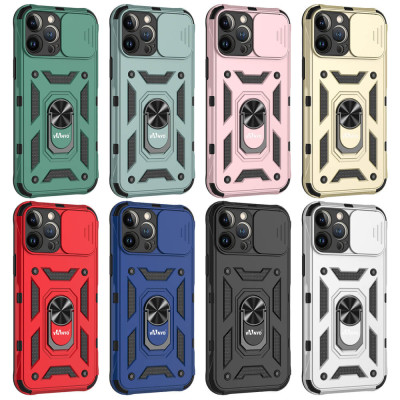 Carcasa Cubierta Militar Cámara Deslizante Proteger 360° para iPhone 14 Pro