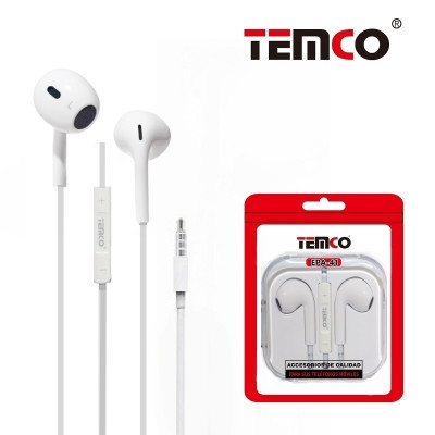 Auriculares con Cable Jack 3.5mm Blanco - Modelo EPA41-B