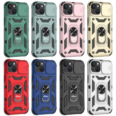 Carcasa Cubierta Militar Cámara Deslizante Proteger 360° para iPhone 14