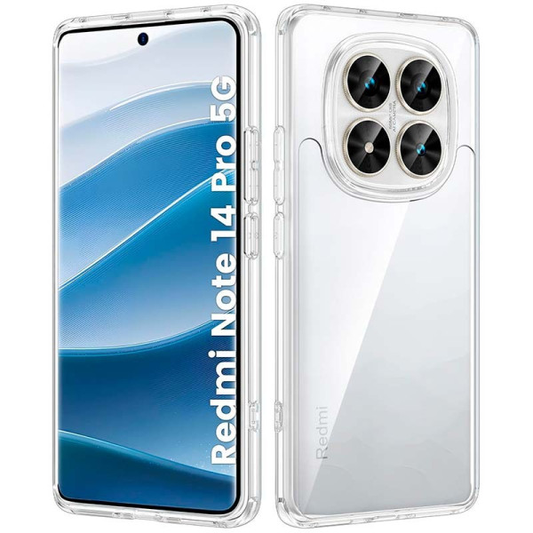 Funda Rígida Transparente Antigolpe Para Redmi Note 14 Pro 5G