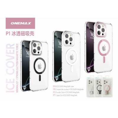 Funda transparente Magsafer en Color iPhone 15 Pro Max