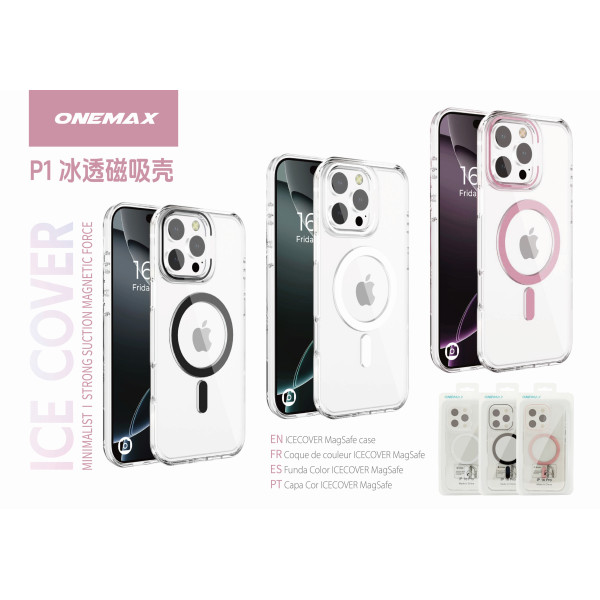 Funda transparente Magsafer en Color iPhone 16