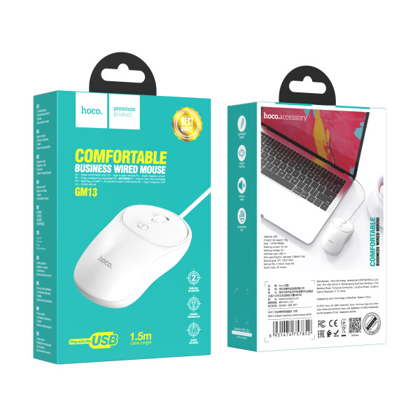 Ratón con Cable Hoco GM13
