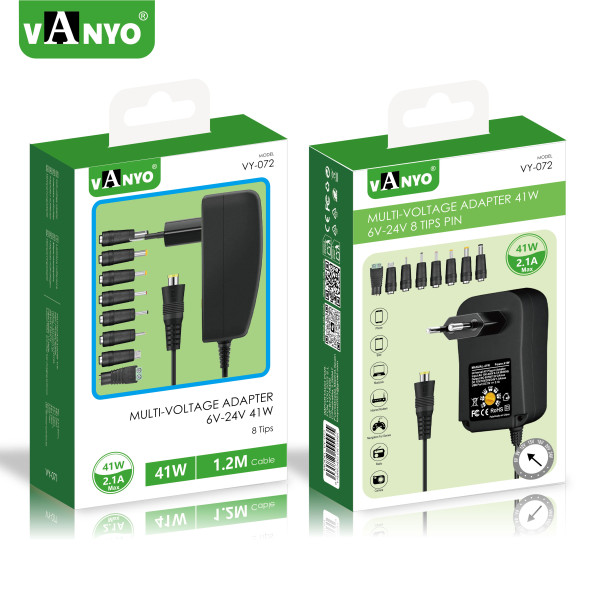 Adaptador de Corriente Ajustable Universal 41W