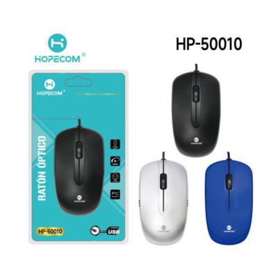 Raton con Cable de Colores HP-50010 HOPECOM