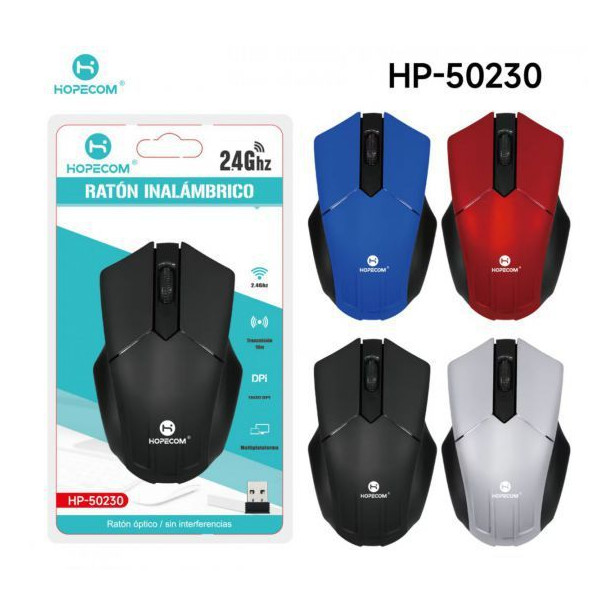 Raton Inalambrico de Colores HP-50230 HOPECOM