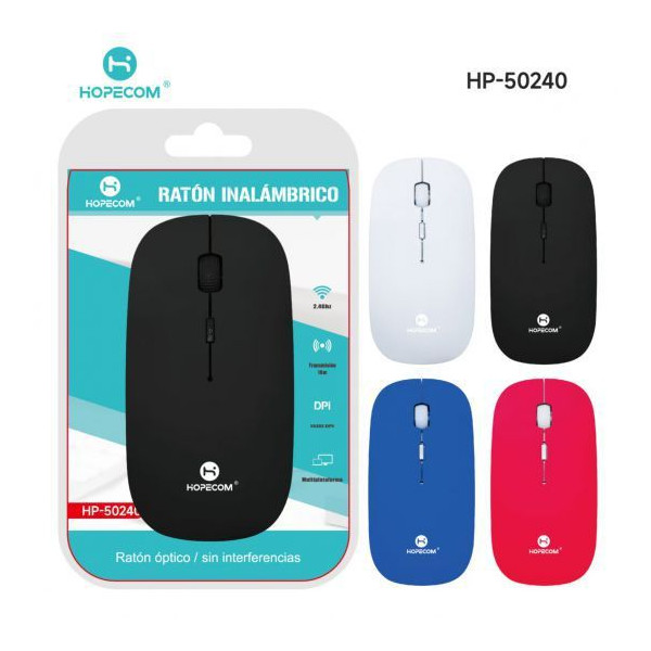 Raton Inalambrico de Colores HP-50240 HOPECOM