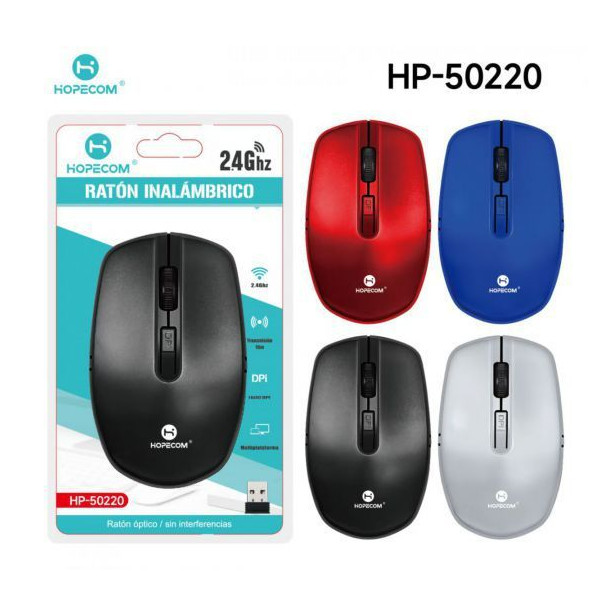 Raton Inalambrico de Colores HP-50220 HOPECOM