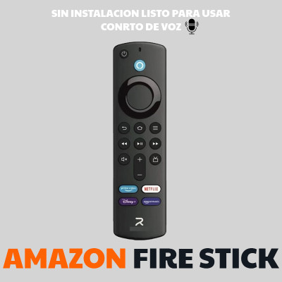 Mando de Television para Amazon Fire Stick Sin Instalacion para Usar con Contro de Voz