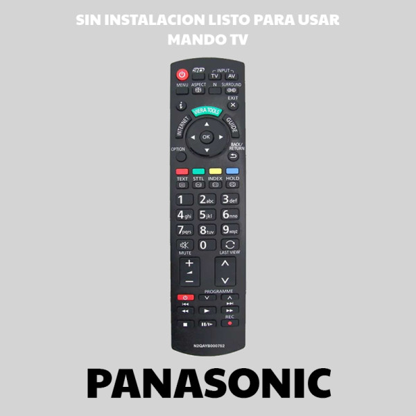 Mando de Television para Panasonic Sin Instalacion para Usar