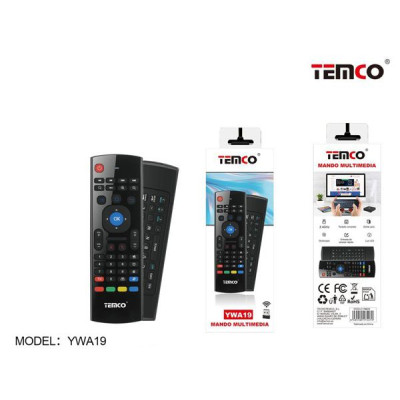 Mando de Television Multimedia con Teclado integrado YWA19 Smart TV Sin Instalacion para Usar