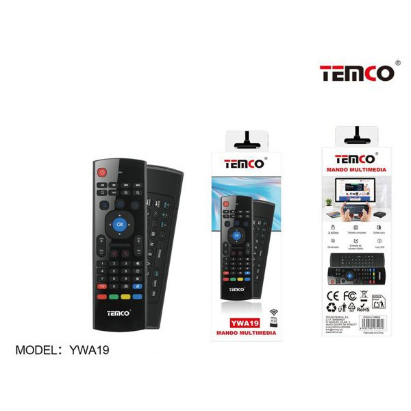 Mando de Television Multimedia con Teclado integrado YWA19 Smart TV Sin Instalacion para Usar