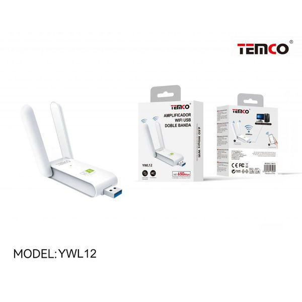 Adaptador USB de Wifi 650 MBPS YWL12