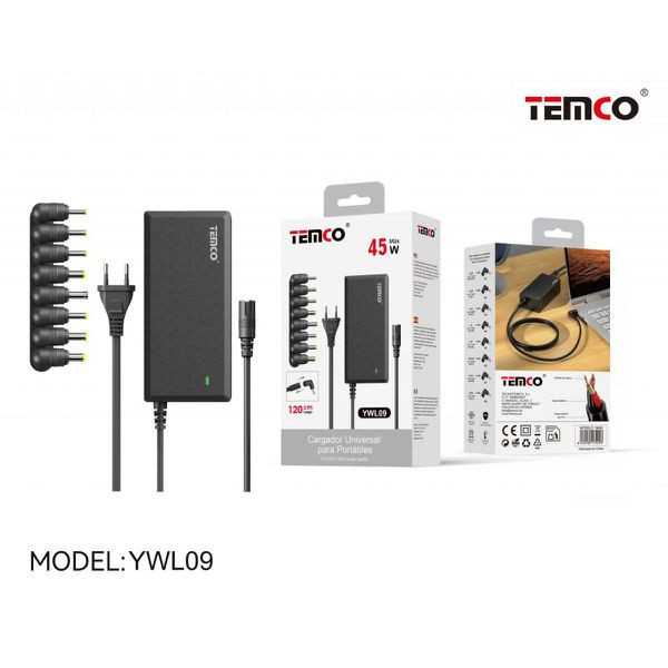 Cargador Universal para Portatil 45W YWL09