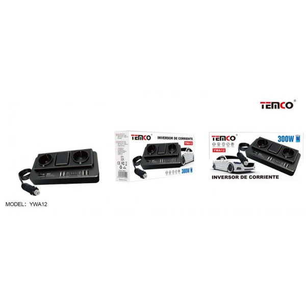 Inversor de Corriente de Coche a Conector Luz YWA12
