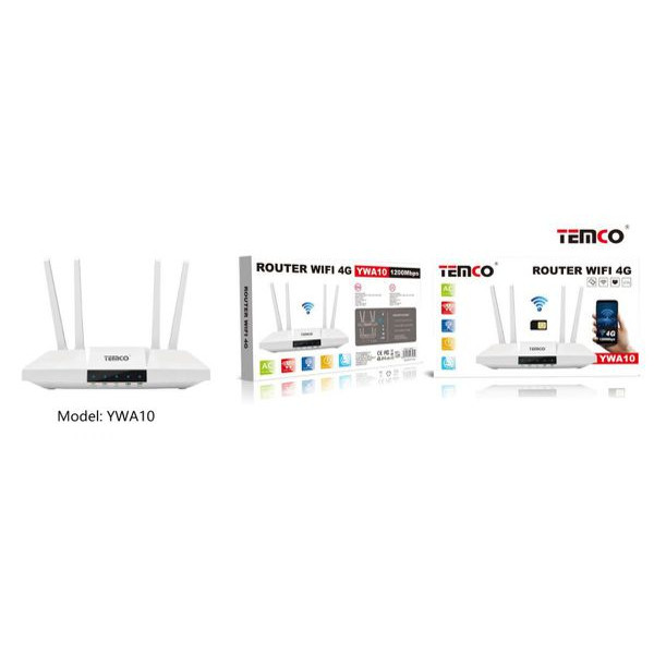 Router Wifi 4G 1200 Mbps RJ45*2 YWA10