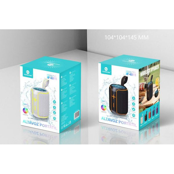 Altavoz Bluetooth Modelo HP-40010 / Play USB/TF Card y Radio FM