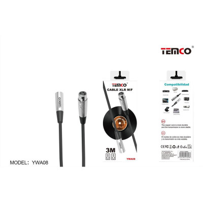 Cable Audio 3M XLR M/F YWA08