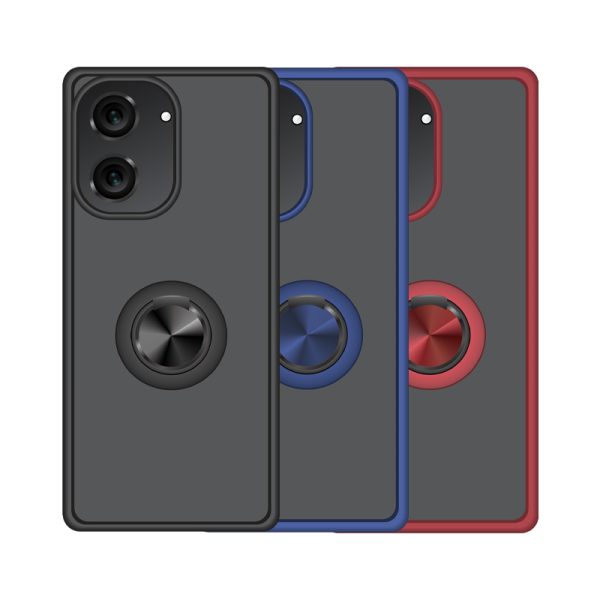 Funda Mate Translúcido Soporte Anillo iman 360 Grados para Redmi A5