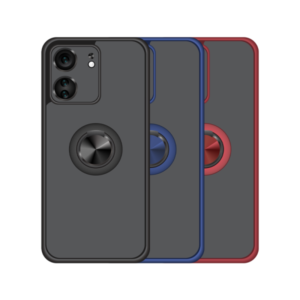 Funda Mate Translúcido Soporte Anillo iman 360 Grados para Redmi 13C