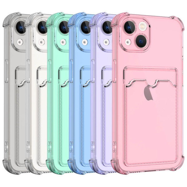Funda TPU de Color con Tarjetero para iPhone 13