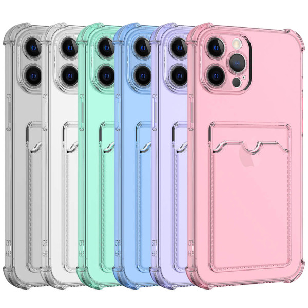 Funda TPU de Color con Tarjetero para iPhone 12 Pro