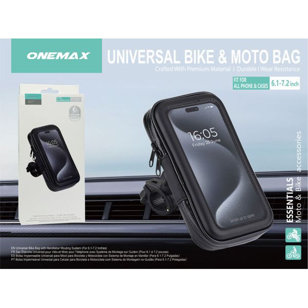Soporte Bolsa para Bici / Motoimontage Manillar Resistente al Agua X75