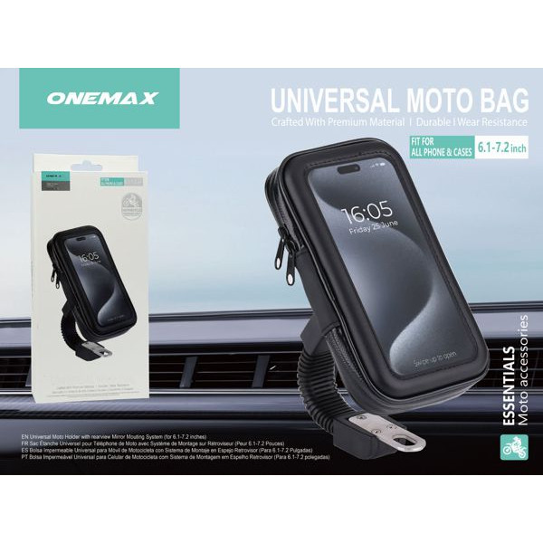Soporte Bolsa para Bici / Motoimontage Manillar Resistente al Agua X76